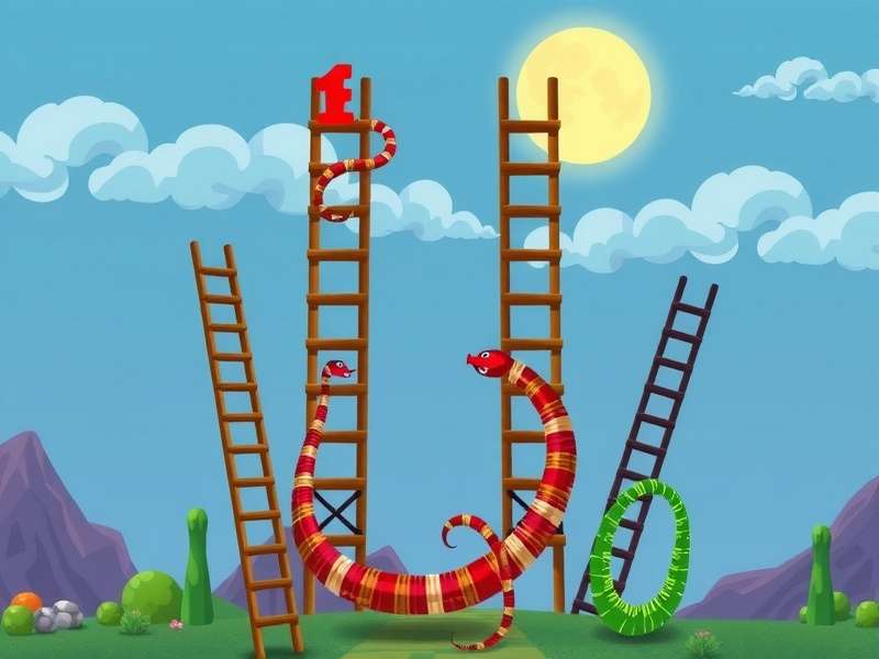 Epic Ladders Snakes Game Board
